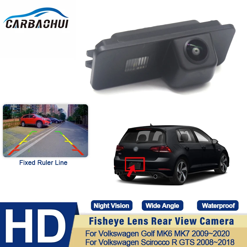 

170 Degree Car Rear View Camera CCD HD High quality RCA For Volkswagen Golf MK6 MK7 2009~2020 Scirocco R GTS 2008~2017 2018