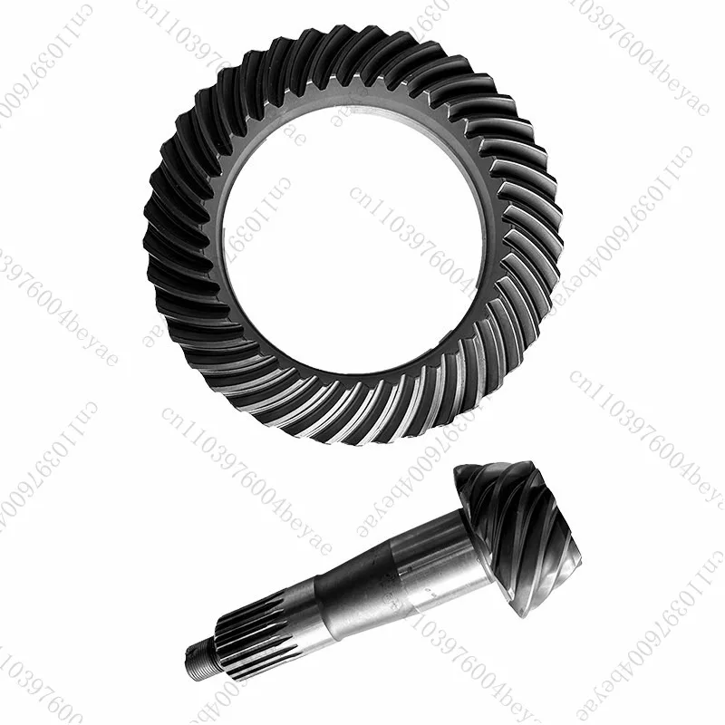 Modified corner tooth integrated rear axle differential, speed increase, fuel saving, noise reduction