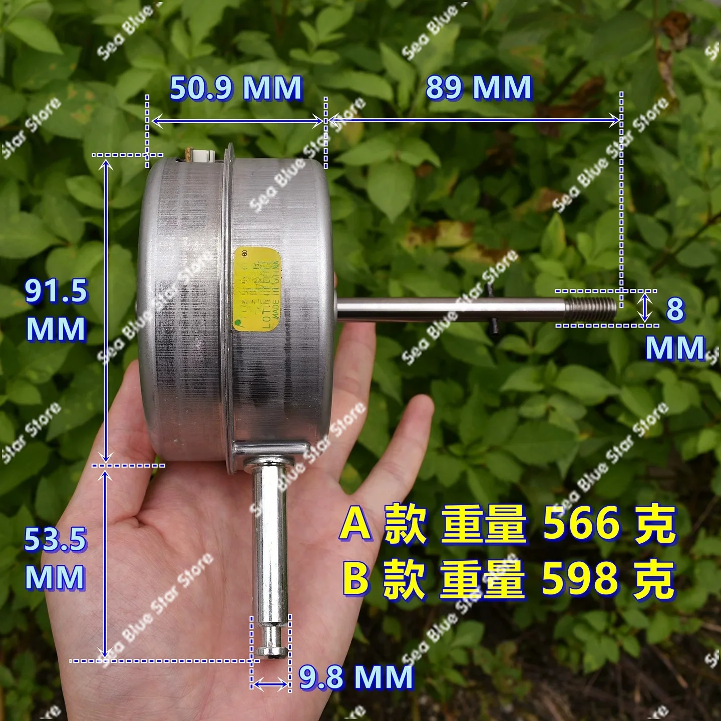 Brushless fan motor DC24V high power CW supports PWM speed regulation, brushless fan motor