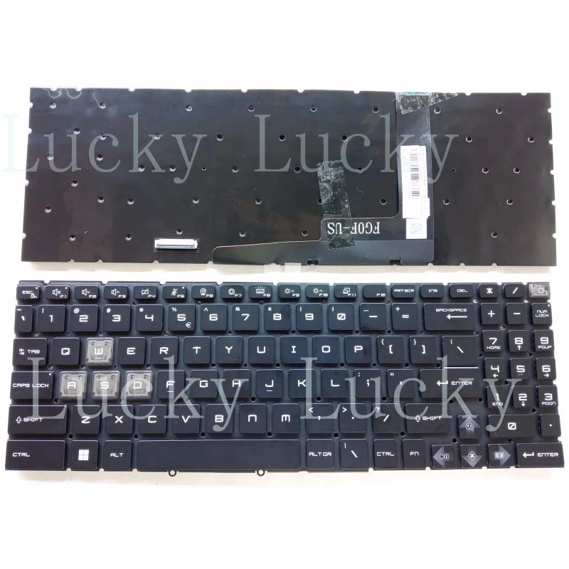 f New US RGB Backlit keyboard for MSI Cyborg 15 A12VF A12VE A12VEK A13VF MS-15K1