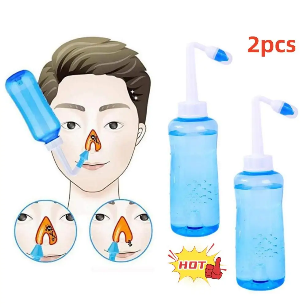 2pcs Nasal Wash Cleaner Sinusite Nose Protector Cleans Avoid Allergic Rhinitis Neti Pot Nosal Sinus Rinse For Kids And Adults