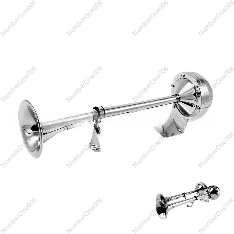 Single And Double Tube 304 Stainless Steel Electric Horn Suitable For Ship Car And Air Horn