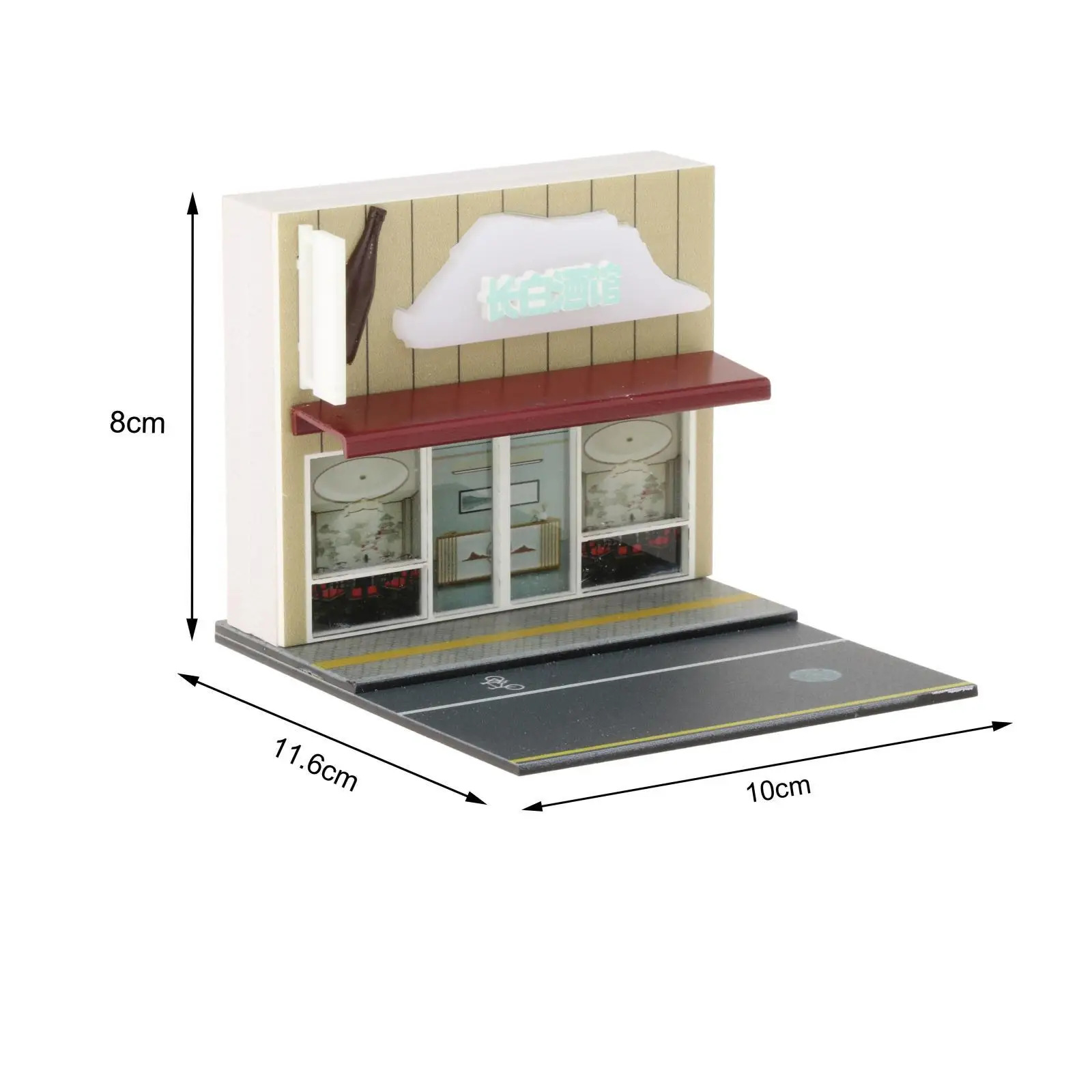 1:64 Diorama-Modell, realistische DIY-Bausätze für Street Building Micro