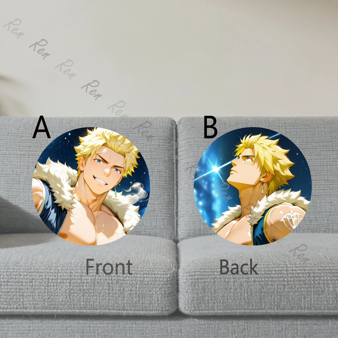 Dakimakura Anime Sting Eucliffe Pillow Cover Sofa Cushion Double-side Print Throw Pillow Case 40X60cm