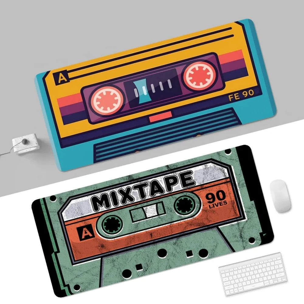 Cassette Music Tape INS Tide Large Cartoon Anime Gaming Mouse Pad Keyboard Mouse Mats Desk Mat Accessories