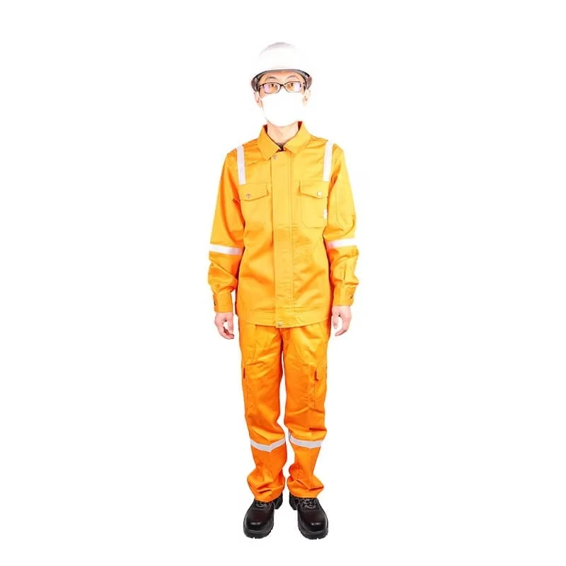 Safety protection 220g/m2 FR cotton jacket and pants