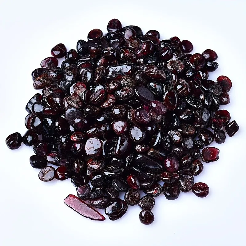 3-12mm Wine-red natural garnet crystal chips, Burgundy natural garnet crystal gravel, Astroghar Natural Garnet Chips Crystal