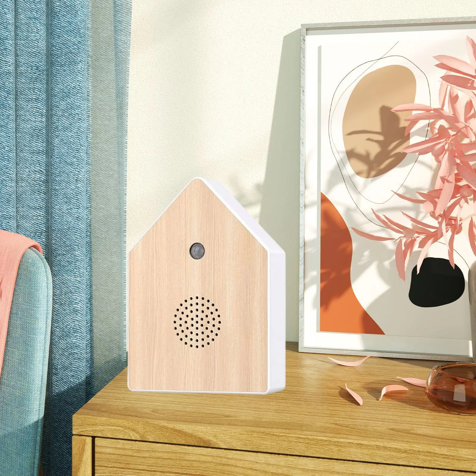Bird Chirping Sound Box Compact Intelligent Decorative Bird Sound Machine for Bedroom Balcony Outdoor Living Room Office