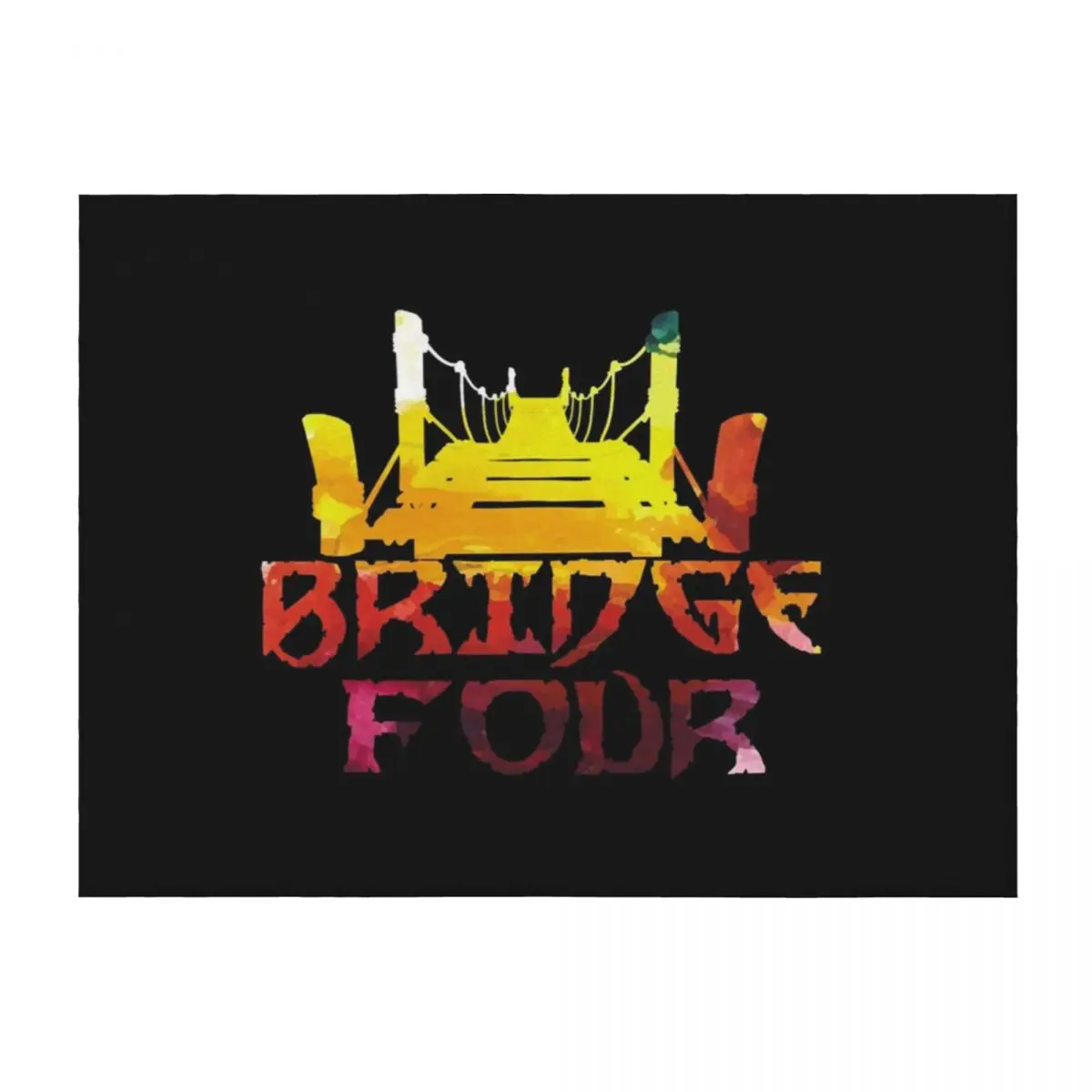 

Bridge 4 - Stormlight T-Shirt Throw Blanket Designers warm winter Tourist Bed Fashionable Blankets