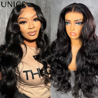 Unice Hair Body Wave Human Hair Wigs 7x5 & 13x4 Pre Cut Pre Bleached Glueless Wig Human Hair Ready To Wear And Go