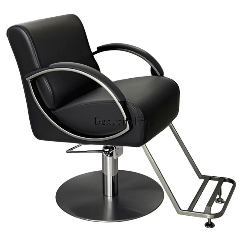 

Barber shop chair reclining hair cutting stool hair salon special chair