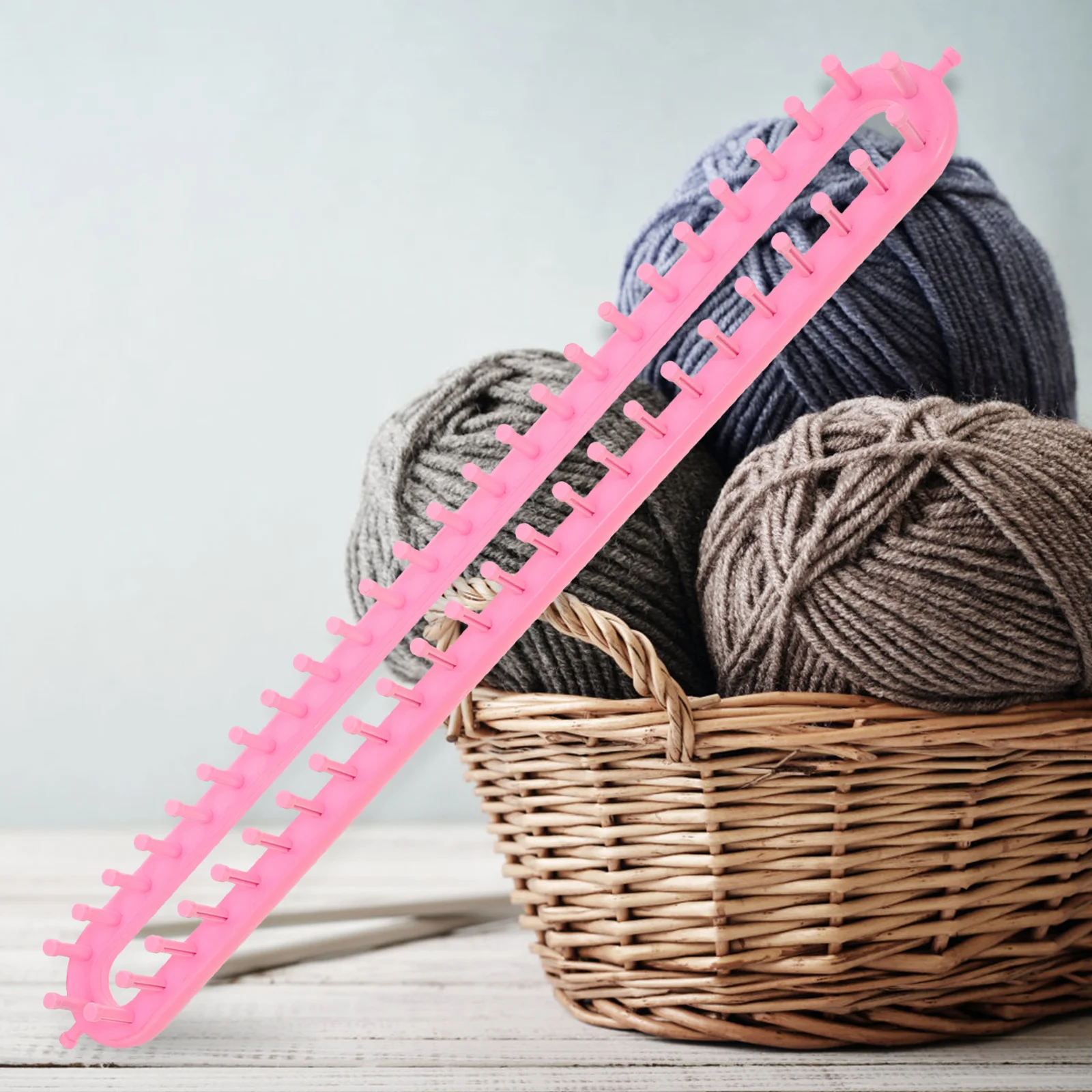 

1Set Knitting Loom for Scarf Hat Sweater DIY Plastic Weaving Tool Creative Loom Board for Adults Fast Knitting Machine