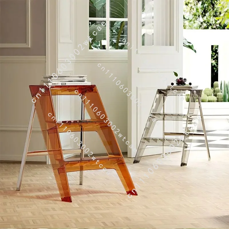 Multifunctional Decorative Home Furniture Household Ladder Stool Plastic 3 Step Ladders Stools Portable Storage Lightweight