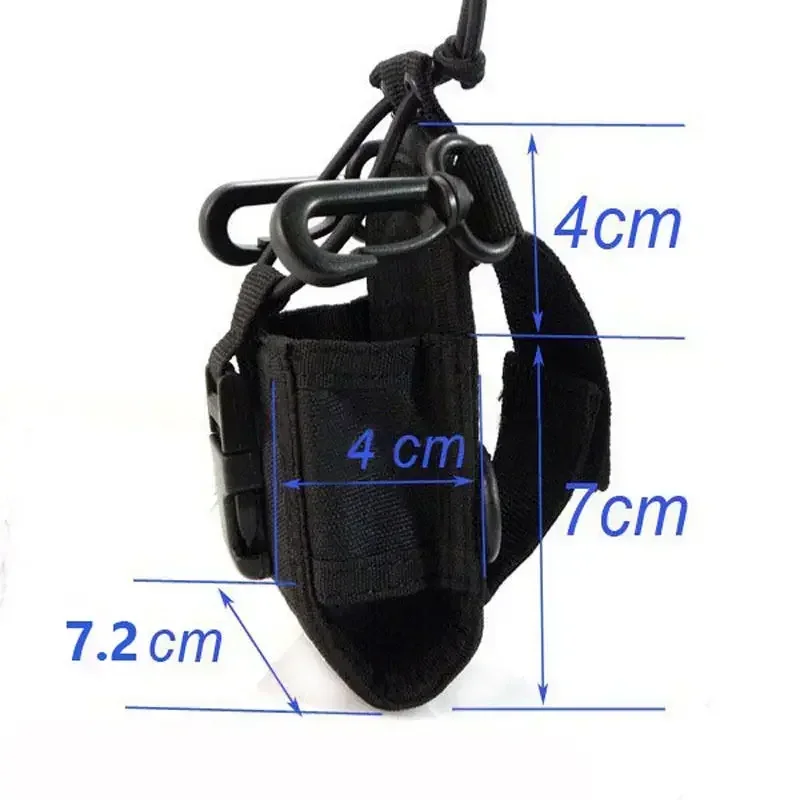 MSC-20B Walkie-Talkie Custodia universale in nylon Custodia per fondina Custodia per trasporto per Baofeng Radio UV-5R UV-9R UV-82 888S MD-380 GT-3