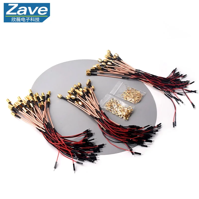SMA Male/Female to Dupont 2.54 Female Adapter Cable, Male/Female Extension Cable, 1-to-2 Test Cable