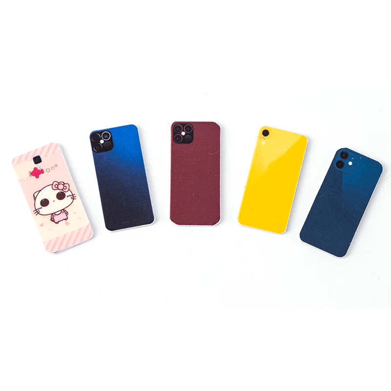 دمية مصغرة نموذج الهاتف المحمول ، صندوق آيفون باربي ، BJD OB11 ، بليث بيت الدمية اكسسوارات الديكور ، 1:12 ، 1 قطعة