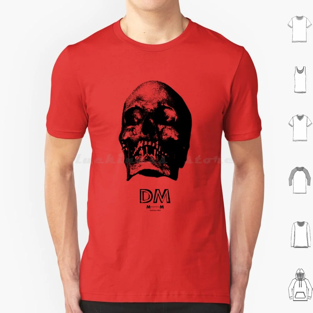 Dm , Memento Mori Logo T Shirt Cotton Men Women DIY Print Dm Music World Tour 2023 Memento Mori Logo
