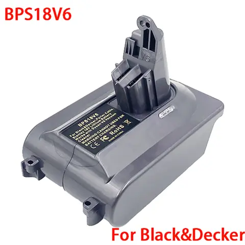 Dawupine Adapter Converter BPS18V6 może używać do baterii litowej Black Decker 18V LB2X4020 on do odkurzacza serii Dyson V6