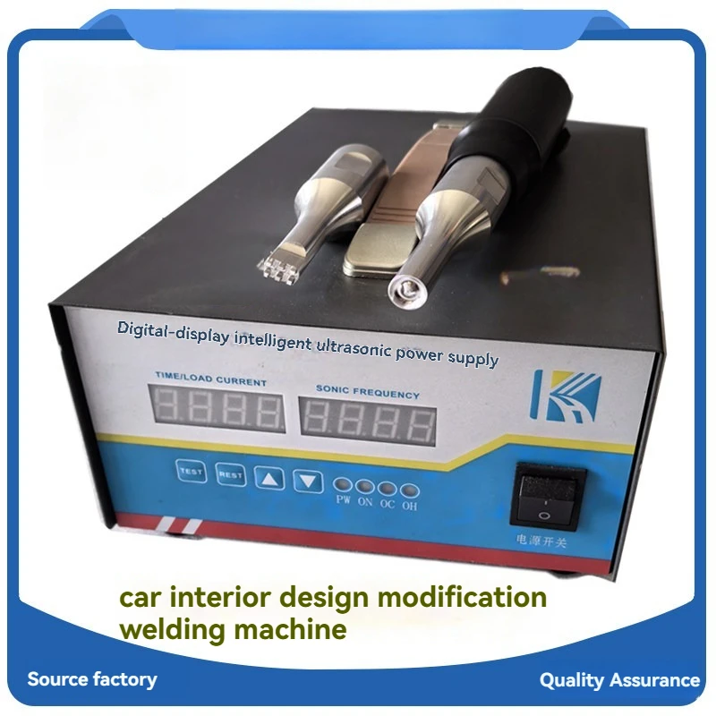 Digital Ultrasonic Spot Welder for Chicken Farm PP PVC Belts Handheld Auto Frequency Tracking Egg Collecting Belt Welding Machin