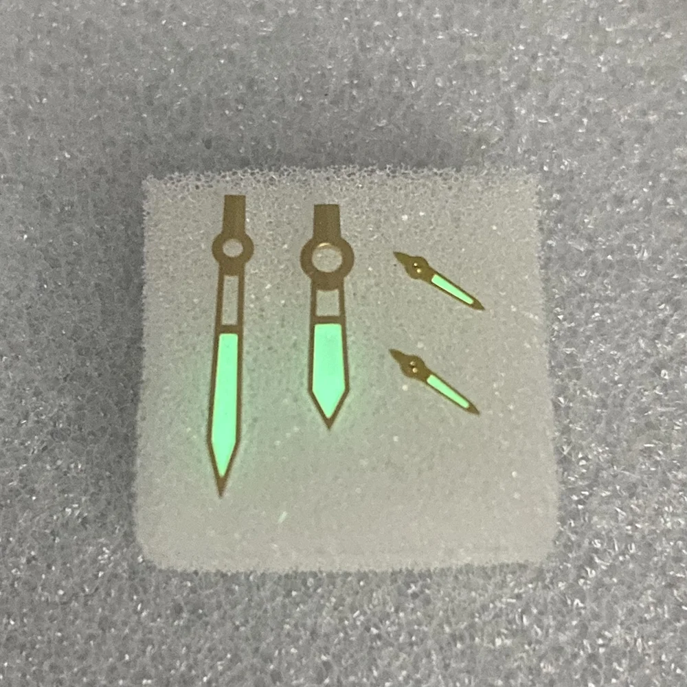 Jam tangan mekanis aksesoris gerakan tangan pas Miyota 8219 jam tangan gerakan suku cadang perbaikan pointer dengan 018 bercahaya hijau