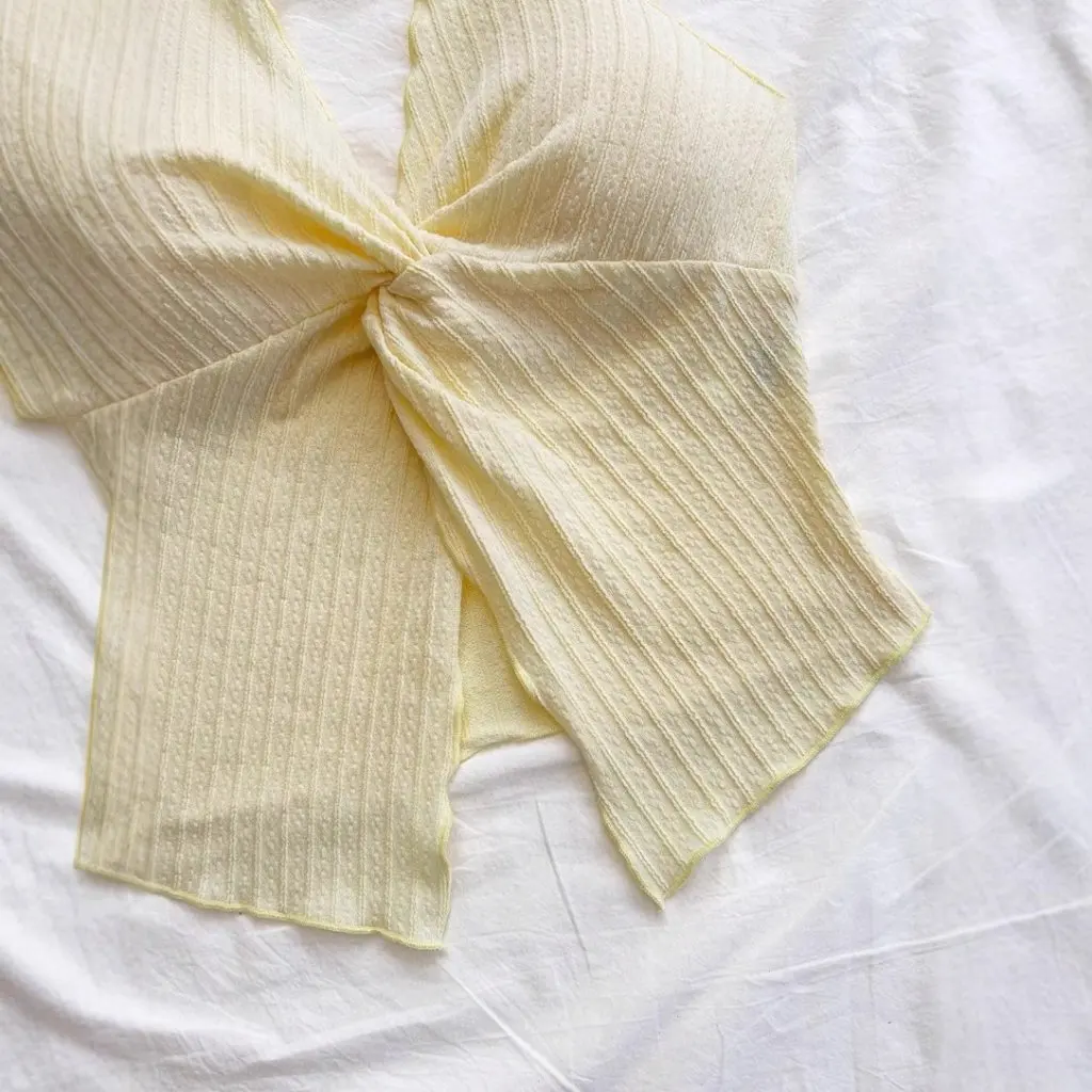 

Women's Slim-fit Backless Top Southeast Asia Sexy Neck Design Short Tether Hollow Spice Sling