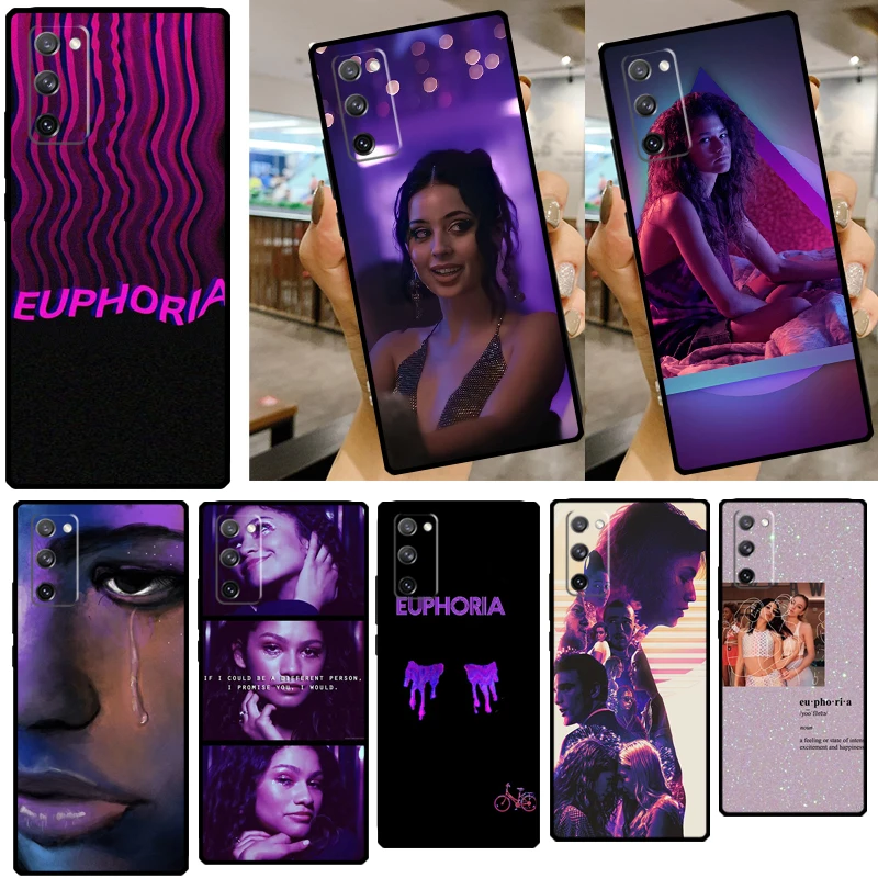 American TV Series Euphoria Luxury Coque For Samsung Galaxy S20 FE S21 Ultra S9 S10 Note 10 Plus Note 20 S22 Ultra Phone Case