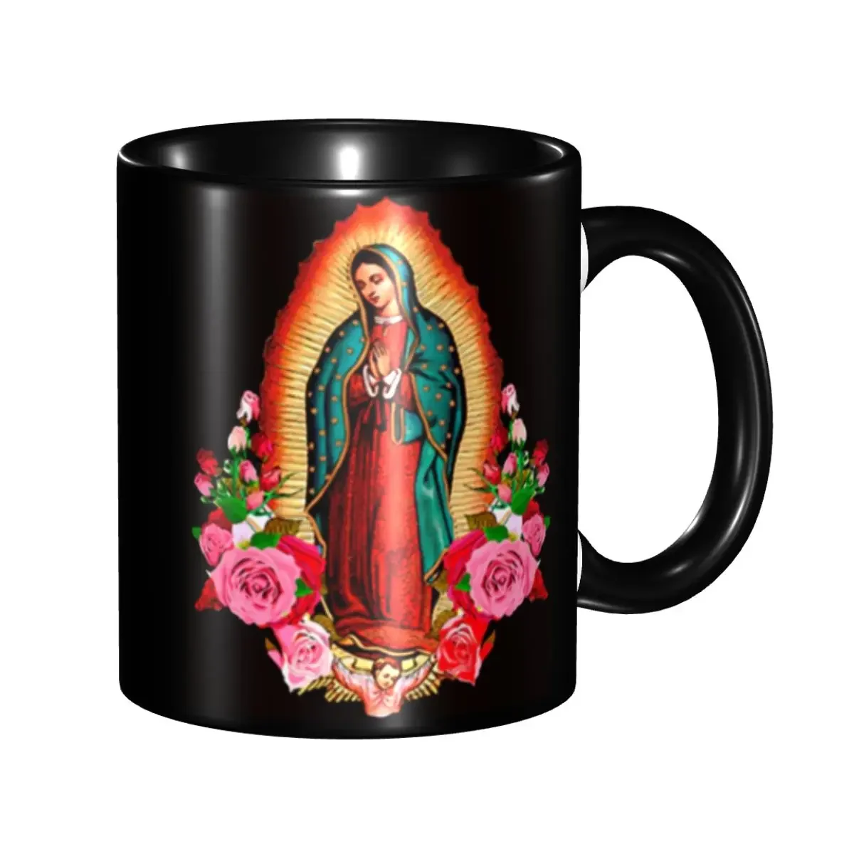 

Our Lady Of Guadalupe Virgin Mary Coffee Mugs DIY Customized Ceramic Mug Cup Creative Gift