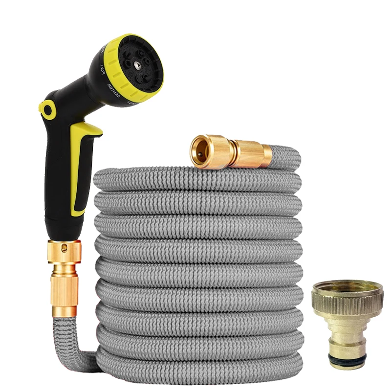 

New Garden Water Hose Expandable Double Metal Connector High Pressure Magic Water Pipes for Garden Farm Irrigation Car Wash