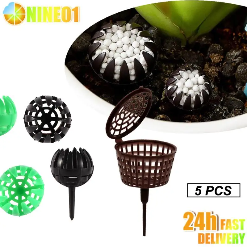 5pcs Fertilizer Dome Box Portable Garden Fertilizer Basket Bonsai Tools Safe Non-toxic Bonsai Plant Fertilizer Garden Supplies