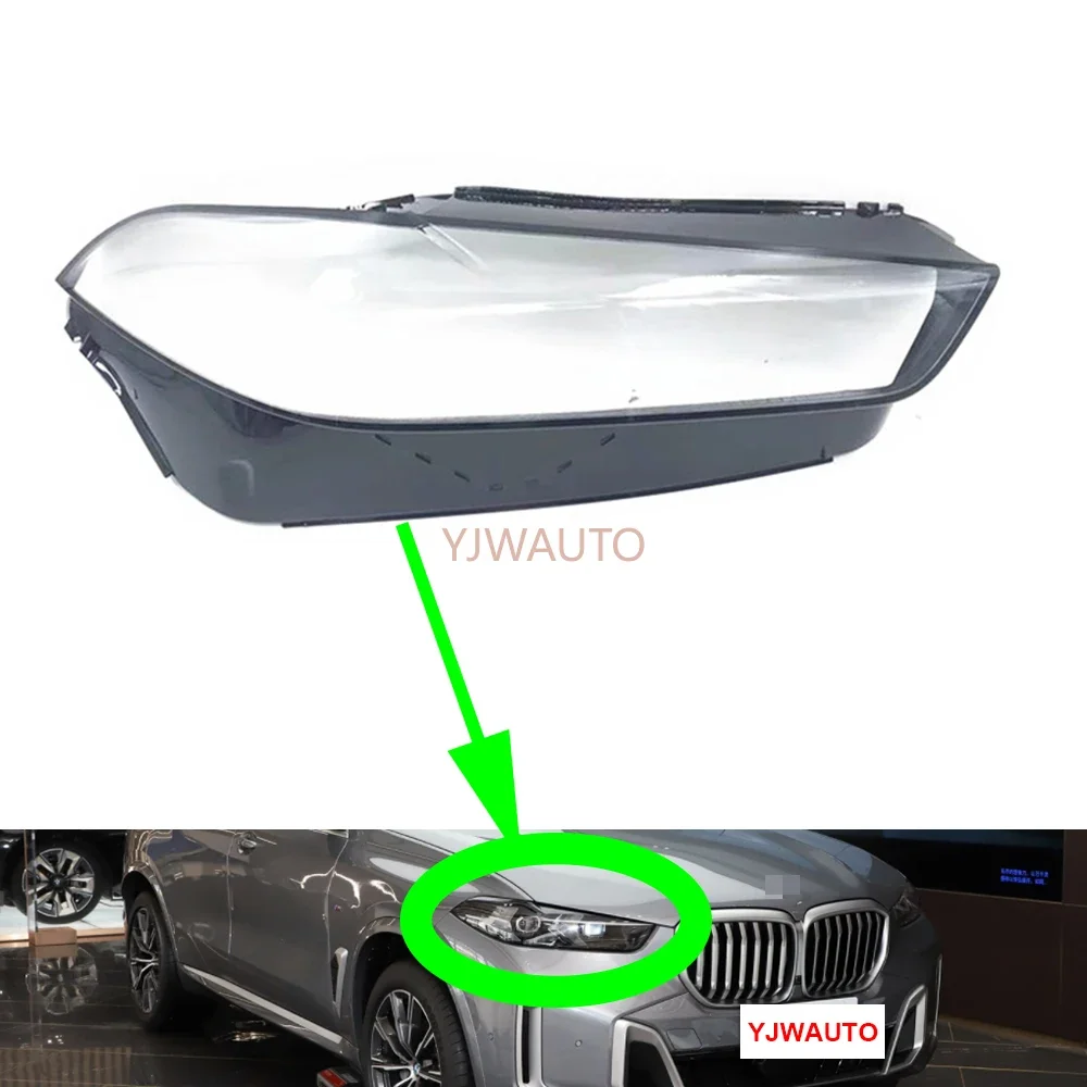 For BMW X5 G05 G18 2023 2024 Headlamp Cover Car Headlight Lens Glass Replacement Front Lampshade Auto Shell