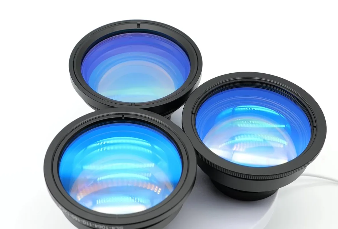 Pezzi di ricambio per apparecchiature Lente di messa a fuoco Lunghezza d'onda 355nm F-theta Lente di messa a fuoco UV Prezzo Lente da campo in fibra per pennarello UV