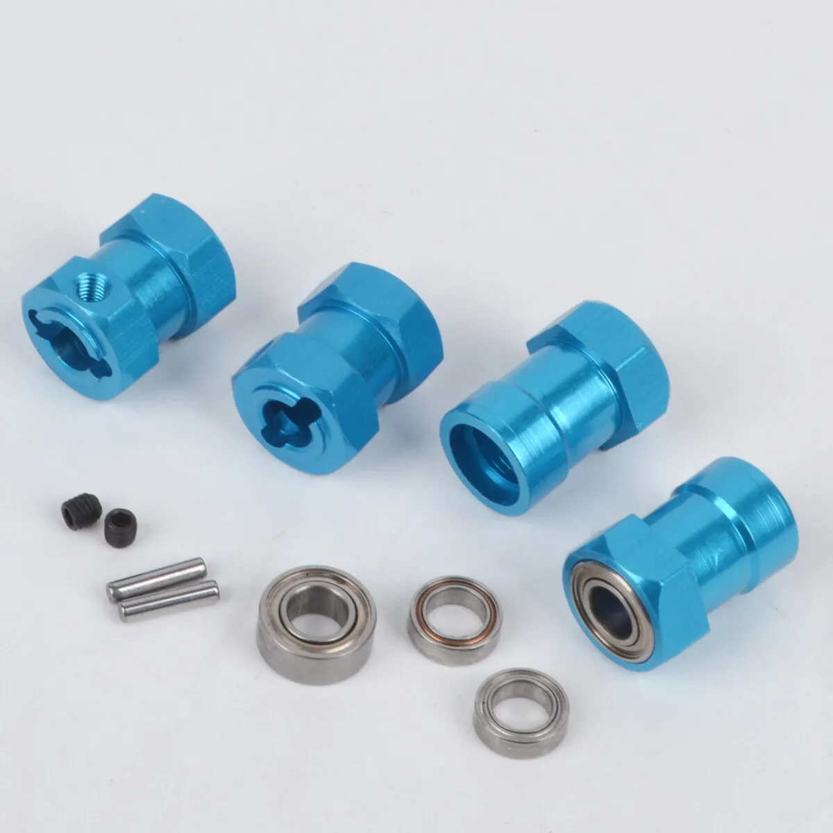 Aluminum 12mm HEX Adapters for Tamiya CW-01 Lunch box ORV Monster Beetle