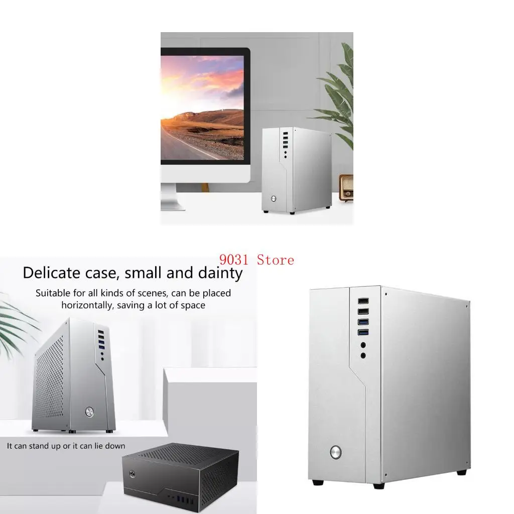 

Small Size FH01 ITX HTPC for Case Compact Desktop Chassis USB Computer Host