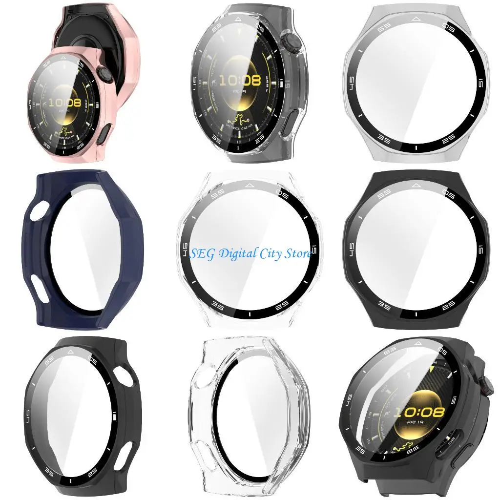 

U75B Shockproof Smartwatch Shell With Integrated Scale Marking Tempered Glass Screen Protector Hassle Less On Compatibility