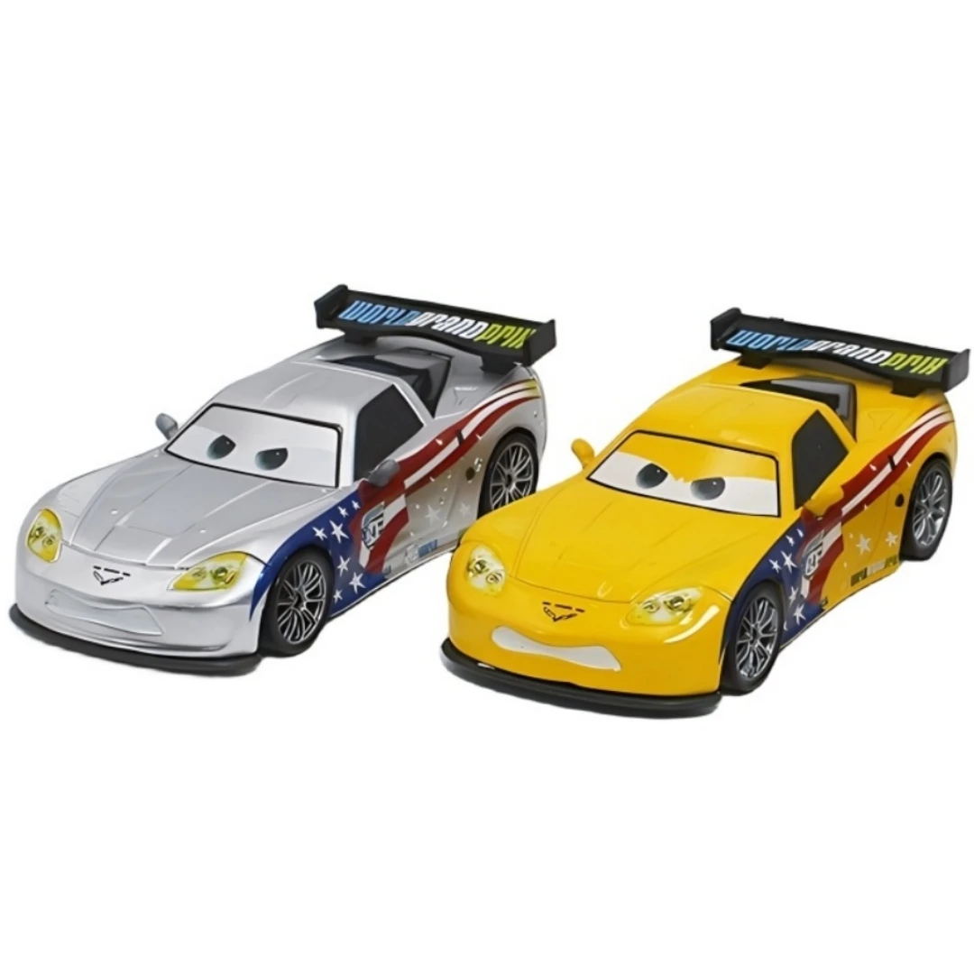 Disney Pixar Cars 3 Jeff Gorvette 1:55 Diecasts & Toy Vehicles Alloy Classic Metal Car Toys Moder For Children Gift