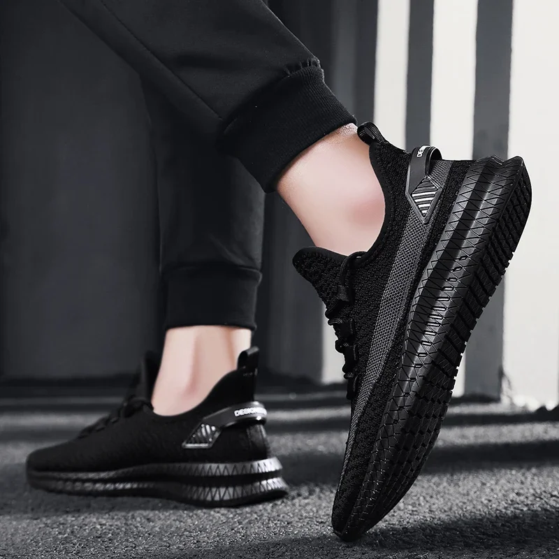 Men's Woven Shoes 2025 New Brand Breathable Sports Shoes High Quality Men Footwear Trainers Sneakers Zapatillas Hombre Deportiva view 4