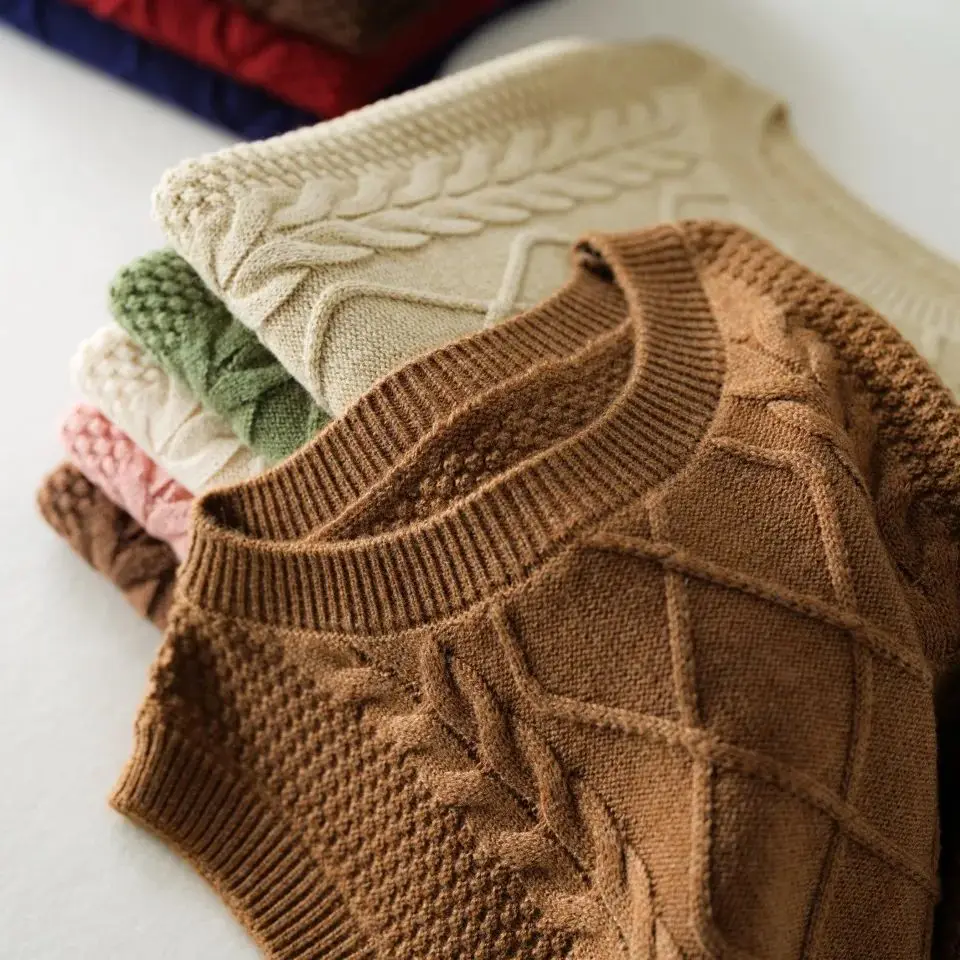 

Женский вязаный свитер, жилет, топ с круглым вырезом, весна-осень-зима, базовый новый вязаный жилет без рукавов, пуловер, элегантная куртка, женская одежда