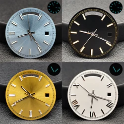31MM dial green/blue/gold watch dial with blue-green luminous dial hands fits for M8285 movement watch accessories