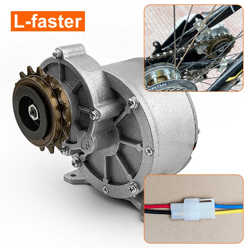 Electric Bicycle Motor Conversion Kit for Bike, Side Hung, DIY Fat Tire, 450W, 36V