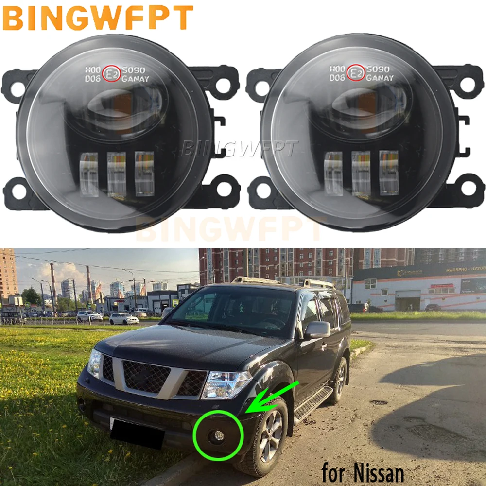 2x Fog Lights LED Headlight For Nissan Frontier 2005 2006 2007 2008 2009 2010 2011 2012 2013 2014 2015 Fog Light Fog Lamp