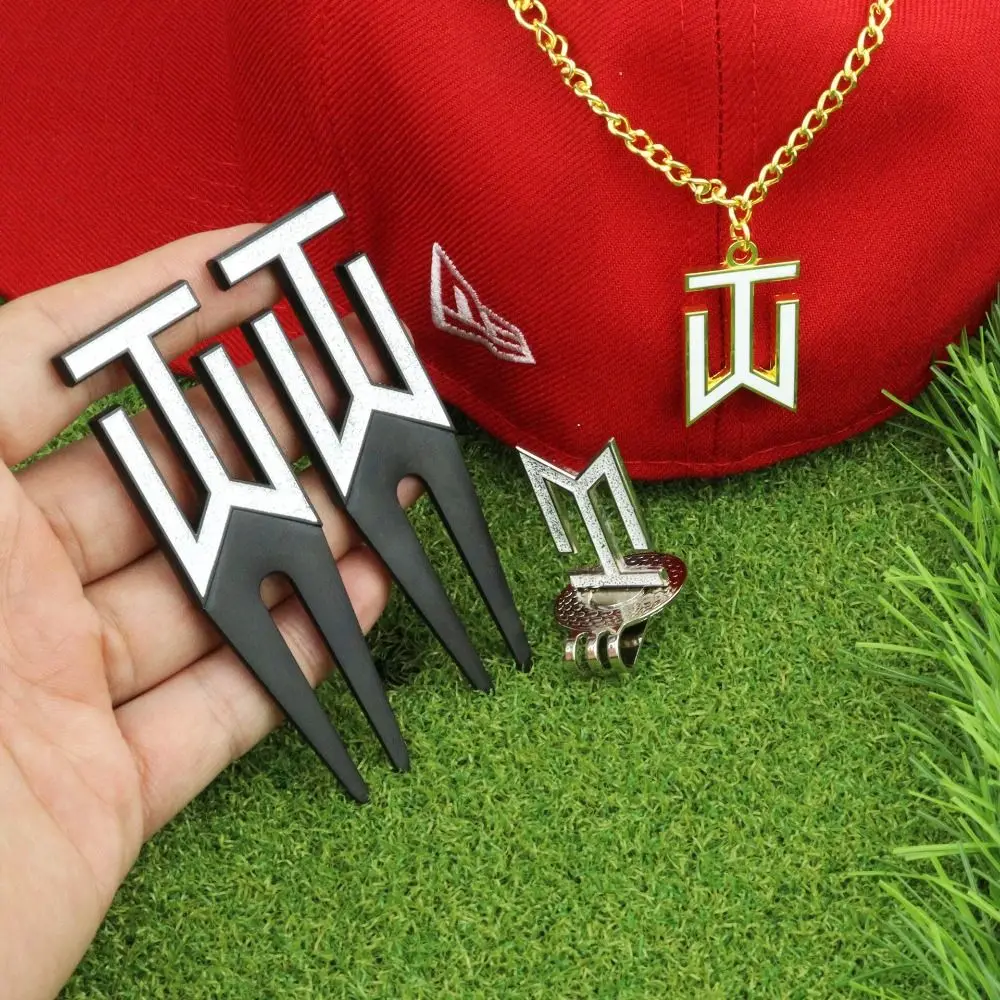 

1 Box Golf Ball Marker Golf Gift Box Hat Clip Golf Green Fork Golf Marker Gift Set Metal Upscale Golf Divot Fork Golf Cap Clip