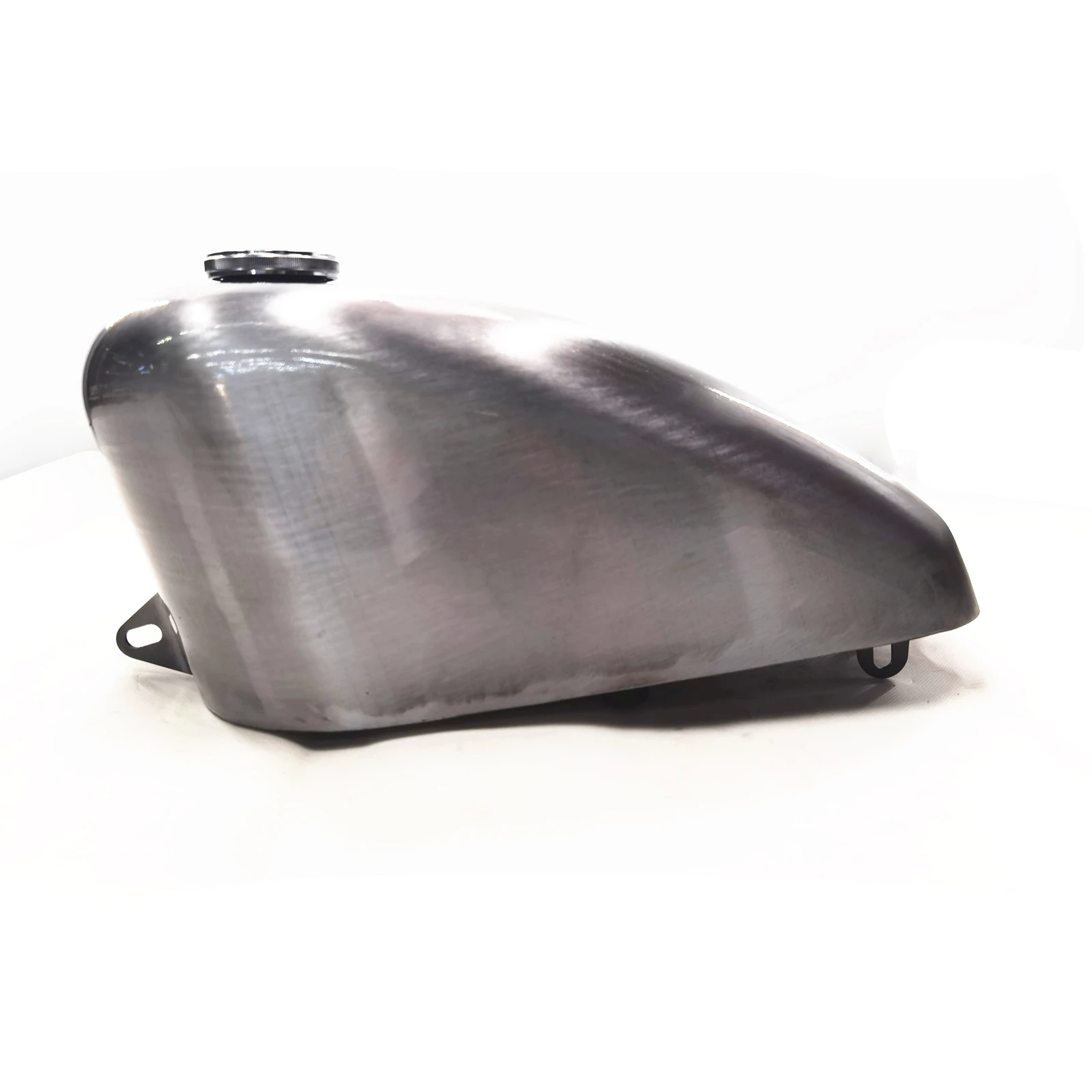 12L Silver Petrol Gas Fuel Tank Oil Tank For Harley XL883R XL1200S XLH883 1987-2003