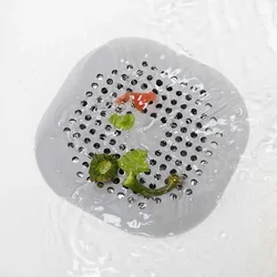 Shower Drain Hair Catcher Sink Strainer Drain Cover Shower Hair Catcher Silicone Hair Filter Kitchen Bathroom Home Accessories