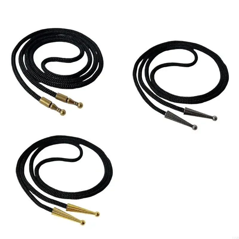 

Bolo Tie Craft Accessories Nylon Cord with Engraved Charm for Handmade Bolotie Neck Jewelry Making Crafting Supply