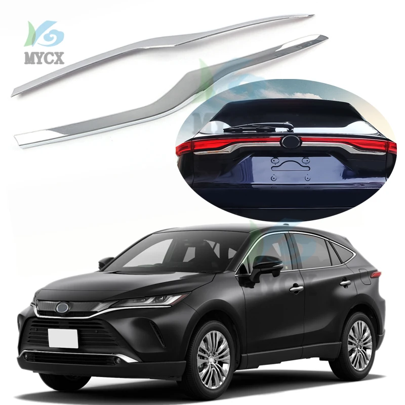 ailgate Rear Door Bottom Cover Molding Trim ABS back door trim car Accessories For Toyota Harrier 2022 Exterior Auto Accessories