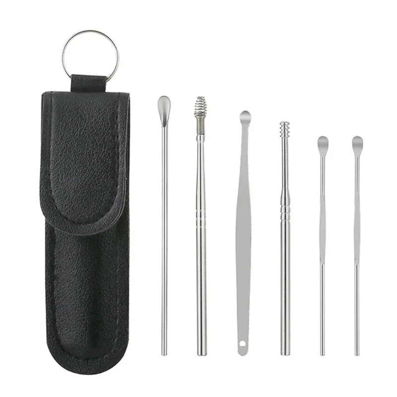 6 7 9Pcs Ear Cleaner Wax Pickers Earpick Wax Remover Curette Ear Pick Cleaner Kit Spoon Care Ear Clean