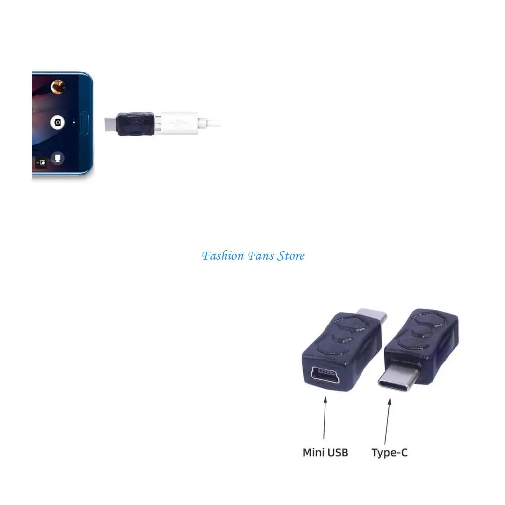 

Конвертер Mini USB-USB C адаптер «мама-папа» поддерживает зарядку и передачу данных 5 В, 2 А