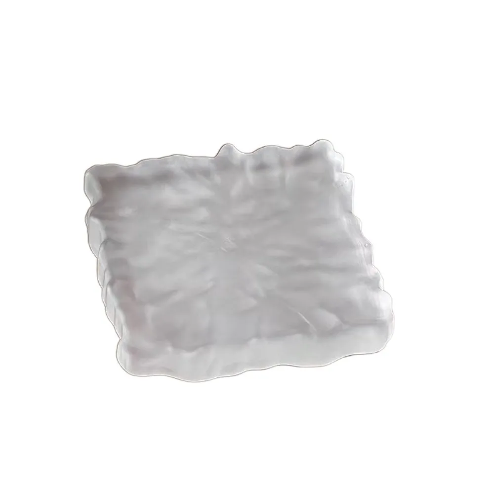 

Sushi Plates Transparent Frosted Glass Plate Elegant Exquisite Afternoon Tea Plate High Quality Ins Cold Dishes Office