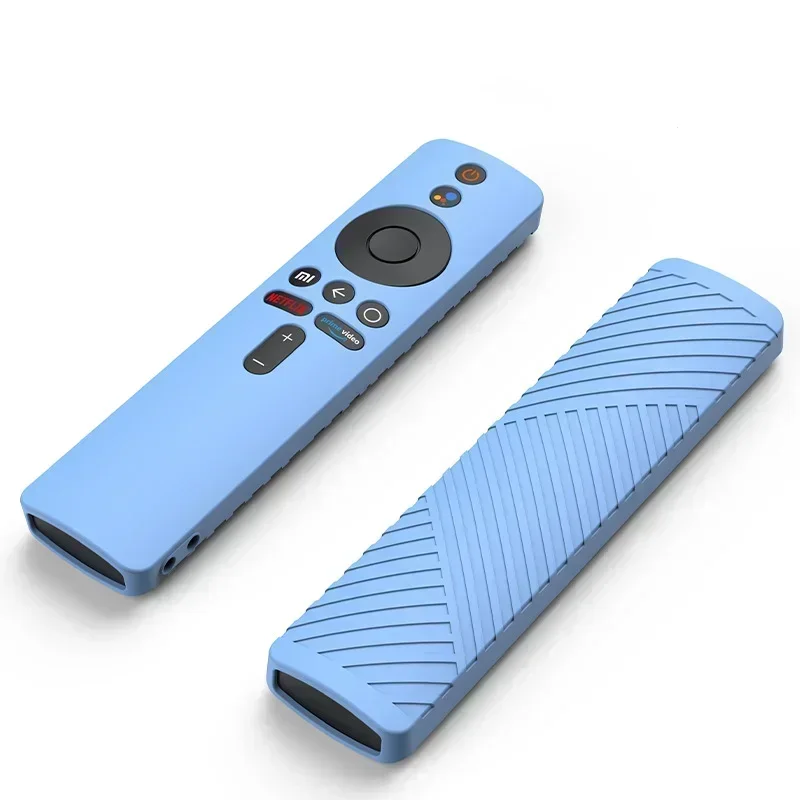 ​Silicone Protective Cover Case for Xiaomi Mi TV Box S/4K 2nd Gen Remote Control, Shockproof Anti-Slip Skin