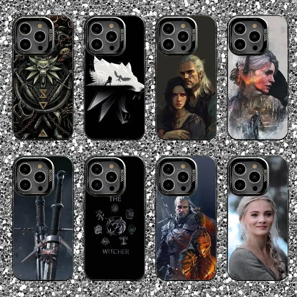 

Game The W-Witcher Phone Case For iPhone 16,15,14,13,12,11,Pro,XS,Max,Plus,Mini,SE Black Candy Matte Shockproof Cover